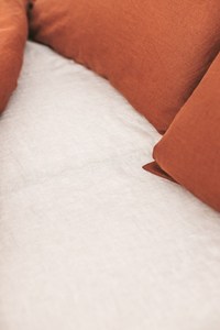 Sábanas bajeras y planas de lino 100% personalizadas Queen & King Size Natural Light Solid 200TC Hoteles de alta calidad Hospitales - Product Image 5