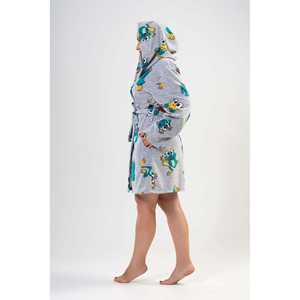 Bata corta con capucha de forro polar para mujer, talla XXL, con bolsillos, ropa de dormir - Product Image 2