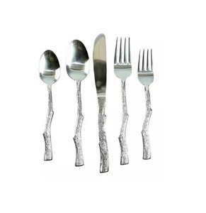 Style occidental Party Palace 5 pièces en laiton doré en acier inoxydable couverts de service ensemble de vaisselle de vente chaude - Product Image 4