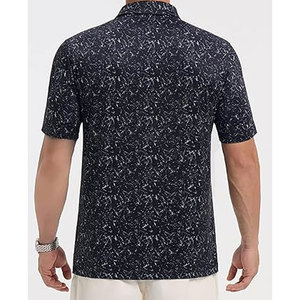 เสื้อโปโลกอล์ฟสำหรับผู้ชายเสื้อโปโลคอปกแขนสั้นพิมพ์ลายแห้งไวสำหรับใส่ตีกอล์ฟเทนนิส - Product Image 5