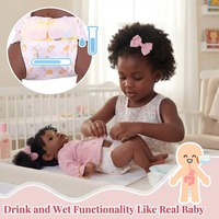Poupées Reborn Babeside Daisy 20 pouces, bébé fille afro-américaine en vinyle, design souriant, poupée de mode, jouet DIY, modèle de jouet