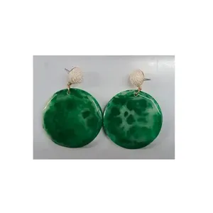 Pendientes de aro de acrílico hechos a mano de alta calidad diseño de gota de moda para fiesta y ropa de playa - Product Image 6