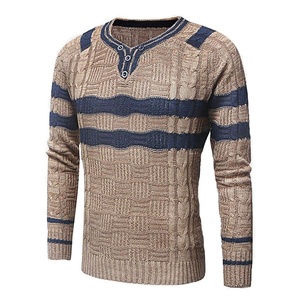 2024 nuevos suéteres de punto al por mayor para hombres suéter de algodón de manga larga con capucha personalizado estilo Casual ropa de oficina de invierno precio bajo - Product Image 4