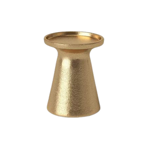 High Quality Traditional Taper Glass <b>Candle</b> Jar <b>Holder</b> Aluminium for Dining Party Home Christmas Decor Gold Candlestick <b>Holders</b> - Product Image 3