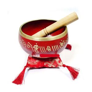 Bol chantant tibétain en métal pour le yoga et la pleine conscience, fait à la main et durable - Product Image 6