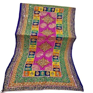Phulkari Dupatta สำหรับผู้หญิง,สไตล์หนักมีเอกลักษณ์ทำด้วยมือเธรดทั้งหมดทำงาน Dupatta - Product Image 1