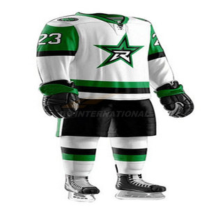 ชุดยูนิฟอร์มทีมฮ็อกกี้น้ำแข็งชุดฝึกกีฬาผ้าโพลีเอสเตอร์แบบมืออาชีพ100% พรีเมี่ยม - Product Image 3