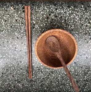 Tazón de Madera de Coco Rústico para Servir a Diario y Decoración Moderna del Hogar, Elaborado a Mano con Cuidado en Vietnam - Product Image 2