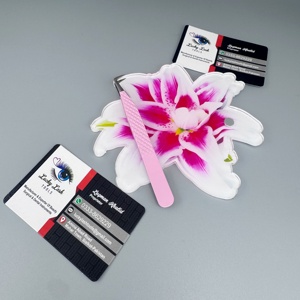 Nouveaux outils pour cils Lucky Lash : Plateaux en acrylique pour cils, motifs fleur, papillon, carré, cœur, avec logo personnalisé, écologiques - Product Image 2