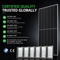 Panneau solaire photovoltaïque TW Tier 1 haute efficacité 600-770W demi-cellule TOPCon bifacial double vitrage