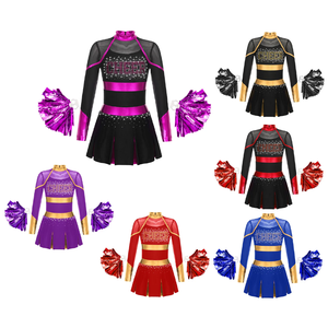 Uniformes de Animadoras de Poliéster y Spandex con Estampado por Transferencia de Calor - Product Image 6