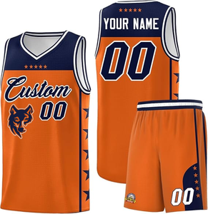 バスケットボールウェア男子チームバスケットボールユニフォームカスタムチームとロゴデザイン - Product Image 1