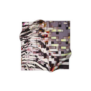 Écharpe carrée en crêpe satiné à imprimé numérique géométrique Pierre Cardin 90x90 - Product Image 1