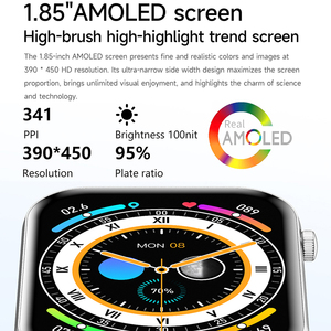 Reloj Inteligente KM90 Square con Pantalla AMOLED de 1.85 Pulgadas, Monitor de Actividad Física, Frecuencia Cardíaca, Presión Arterial, Monitor de Sueño, Reloj Despertador, Resistente al Agua IP68 - Product Image 5
