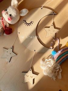 Ooden-Luna de madera montada en la pared, decoración para el hogar, 2023 - Product Image 6