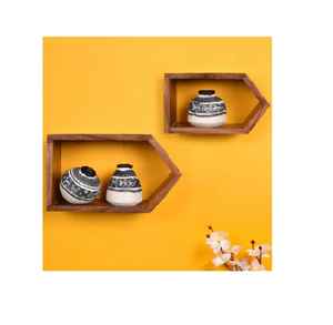 Boîtes décoratives murales en bois de manguier modernes, panneaux muraux pour les chambres d'hôtel, décoration murale suspendue par z f craft impex - Product Image 5