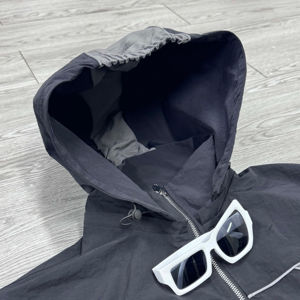 Fashionable Custom Men's Nylon Patchwork Sweatsuit Windbreaker <b>Zip</b> <b>up</b> <b>Jacket</b> and Pants Sets Reflective Streetwear Tracksuit - Product Image 4