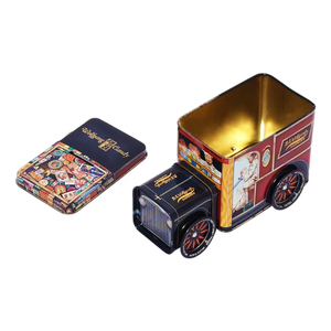 Contenitore in Latta a Forma di Auto Personalizzato, Scatola in Metallo Stampata a Colori Personalizzati per Regali, Alimenti, Tè - Product Image 2