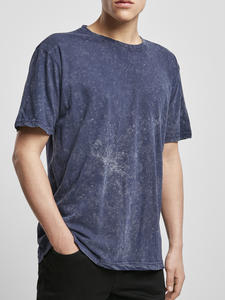 Custom Heavyweight Streetwear Camisetas 100% Algodón Oversized Vintage Acid Wash Camiseta para hombres logo on Demand para hombres camiseta - Product Image 4