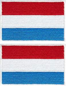 Le drapeau du pays du Luxembourg Patch emblème national brodé fer sur, patch drapeau luxembourgeois brodé Applique - Product Image 4