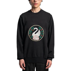 Sudadera de algodón Original 100% para hombre, Sudadera con capucha bordada de alta calidad, ropa informal suave sostenible para patrón estampado de invierno - Product Image 1