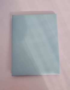 ADORA Sky Blue <b>A5</b> Size Smooth Genuine Leather <b>Folder</b> Holds 2 Certificates/Diploma Cover for Graduation & Diploma Holders - Product Image 3