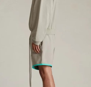 Short de sport 100% coton de qualité supérieure pour hommes, ample, décontracté, style d'été, taille moyenne, motif solide, impression numérique - Product Image 3