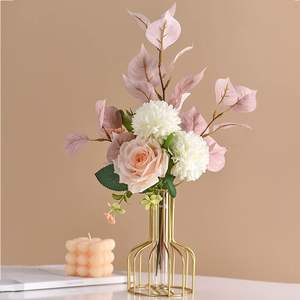 Modern Design Space-Saving Home Decor Lightweight Durable Stackable Metal <b>Flower</b> <b>Vases</b> <b>for</b> <b>Small</b> Spaces Shelves Tabletop <b>Vase</b> - Product Image 1