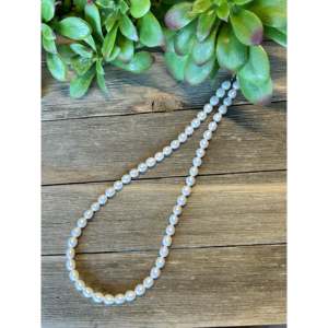 Collier de perles d'eau douce Navajo avec accents en argent sterling - Product Image 4