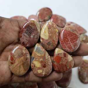 2025 Top Vente Breccia Jasper Cabochon Gemmes Pierre Naturelle Forme Mixte Taille Lisse Pierres Lâches Personnalisable En Gros Bijoux Lot - Product Image 1