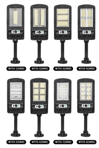 Farola solar Sensor de movimiento de inducción de alto lumen Impermeable Integrado Luminaria exterior Carretera Led Jardín Faro - Product Image 4