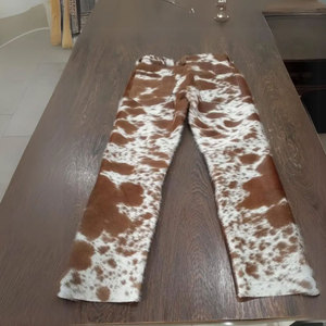 Nouveauté Pantalon en cuir de vachette confortable et tendance Nouveau pantalon en cuir de vachette élégant et durable à vendre - Product Image 3
