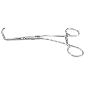 Pince d'anastomose coudée, saucière atraumatique, mâchoires de 20mm, tiges coudées, instruments chirurgicaux de 7 pouces (18cm) - Product Image 3