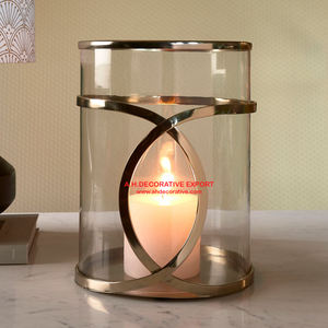 Heart Shape Hanging Tea Light <b>Candle</b> Holder for Balcony Decoration Shiny Finished Metal Heart Shape <b>Candle</b> Holder with Chain - Product Image 6