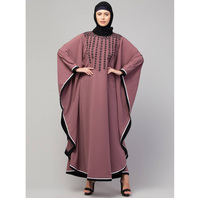 Abaya en coton Abaya moderne de style pour le Ramadan et l'Aïd Tenue modeste en tissu doux Caftan arabe Burqa de Dubaï Robe islamique maxi