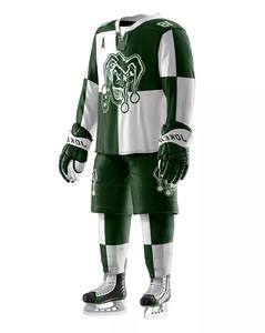 Cheap Newest Style Custom Ice Hockey Uniforms 100% Polyester Fabric <b>Mens</b> Ice Hockey Uniform - Product Image 4