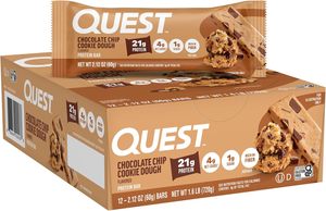Quest <strong>Nutrition</strong> Chocolate Chip Cookie Dough Protein Bars 12 Count - Product Image 4