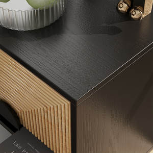 แถบไม้ไผ่แบบ2ลิ้นชักสไตล์โบโฮที่ทันสมัยสำหรับห้องนอนหรือห้องนั่งเล่นเฟอร์นิเจอร์ภายในบ้าน - Product Image 6