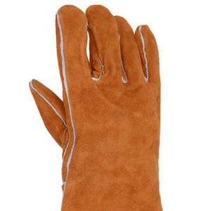 Gants de soudage MIG pleine main marron de haute qualité Quantité en vrac Taille personnalisée Anti-coupure et anti-dérapant Meilleure protection des bras - Product Image 5