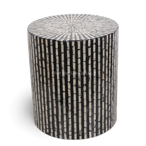 เก้าอี้สตูลตกแต่งด้วยเปลือกหอยมุกทำมือ สำหรับโครงการตกแต่งภายในอพาร์ตเมนต์สุดหรู - เฟอร์นิเจอร์ที่นั่งขายส่ง - Product Image 1