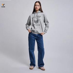 2025 Hot <b>Women's</b> Solid Color <b>Long</b> Sleeve Drawstring Short Casual Pullover Sweatshirt <b>Women</b> DTG Printed <b>Hoodies</b> - Product Image 5