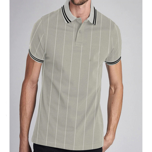 POLO personalizado de alta calidad, Top de manga corta, bordado, estampado de LOGO, verano, transpirable, de punto, de talla grande, camisetas de Polo de Golf - Product Image 2