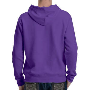 American Personalizar Sudadera con capucha de color púrpura con diseño propio Etiqueta privada Sudadera con capucha informal Algodón Fleece Canguro Bolsillo Sudadera con capucha - Product Image 3