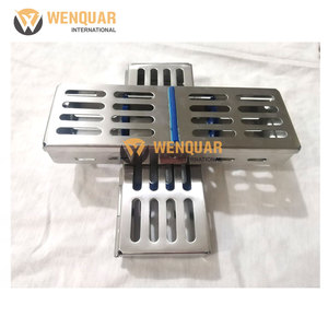 Jeu de 5 plateaux dentaires OEM disponibles Plateaux de stérilisation manuels en alliage d'aluminium Vernis terne complet personnalisé - Product Image 2