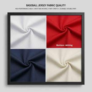 Uniformes de Béisbol Profesionales de Diseño Personalizado, Conjuntos Deportivos Transpirables de Alto Rendimiento para Equipos de Adultos con Letras en 3D - Product Image 5