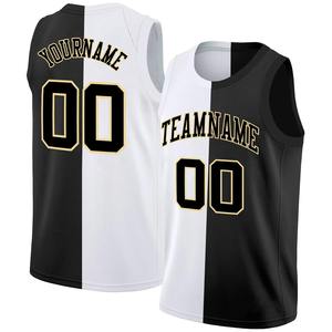 Precio competitivo, uniforme de baloncesto universitario personalizado, juego transpirable de aparejos de sublimación, práctica uniforme de impreso de talla grande de sarga - Product Image 1