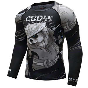 Protector de sarpullido con impresión personalizada, LICRA absorbente de humedad, tela de LICRA - Product Image 1