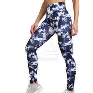 Fashion Elastic Waist Solid Yoga <b>Leggings</b> High Quality Spandex/Polyester Breathable Lightweight High Waist Slim Women's <b>Sexy</b> - Product Image 1