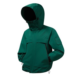Vente en gros Veste softshell coupe-vent décontractée Vestes à capuche de couleur personnalisée Vestes de pluie imperméables de haute qualité pour hommes - Product Image 2