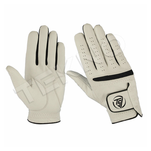 Cabretta-Guantes de golf para hombre, de cuero y diseño híbrido PU, marca personalizable, colores OEM, equipo deportivo duradero - Product Image 2